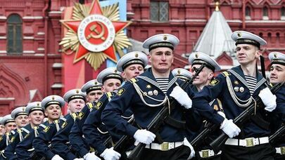 Парад в честь Дня Победы на Красной площади в Москве