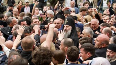 Церемония интронизации нового Патриарха всея Грузии Шио III в храме Светицховели 