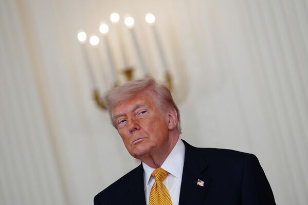 Президент Дональд Трамп на мероприятии в Восточном зале Белого дома в Вашингтоне. - Sputnik Грузия