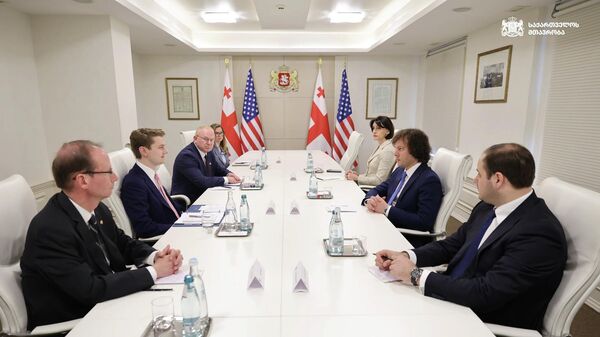 Ираклий Кобахидзе с представителями Государственного департамента США - Sputnik Грузия