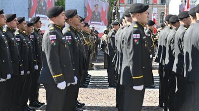 Принесение присяги новобранцами на площади Свободы в День независимости Грузии 26 мая 2026 года