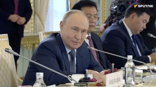 Владимир Путин встречается с иностранными журналистами - видео - Sputnik Грузия
