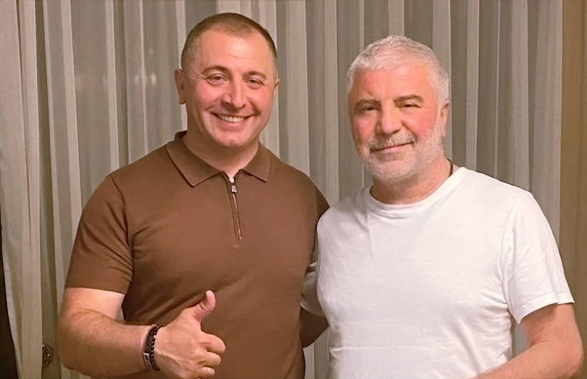 Руководитель Грузинской региональной национально-культурной автономии в Ставропольском крае Иверия Пётр Лобжанидзе и Сосо Павляшвили - Sputnik Грузия, 1920, 03.07.2026