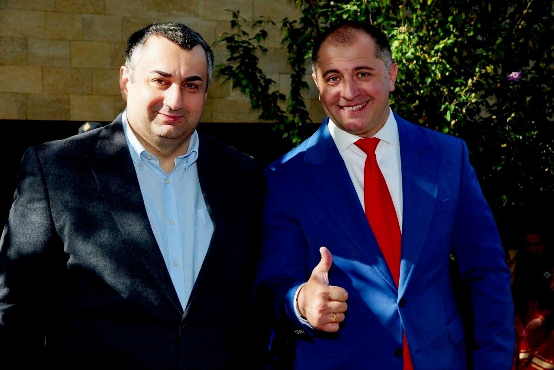 Руководитель Грузинской региональной национально-культурной автономии в Ставропольском крае Иверия Пётр Лобжанидзе и Николоз Мжаванадзе - Sputnik Грузия, 1920, 03.07.2026