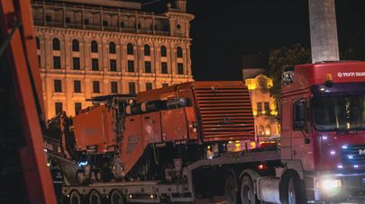 Ремонт проспекта Руставели в Тбилиси
