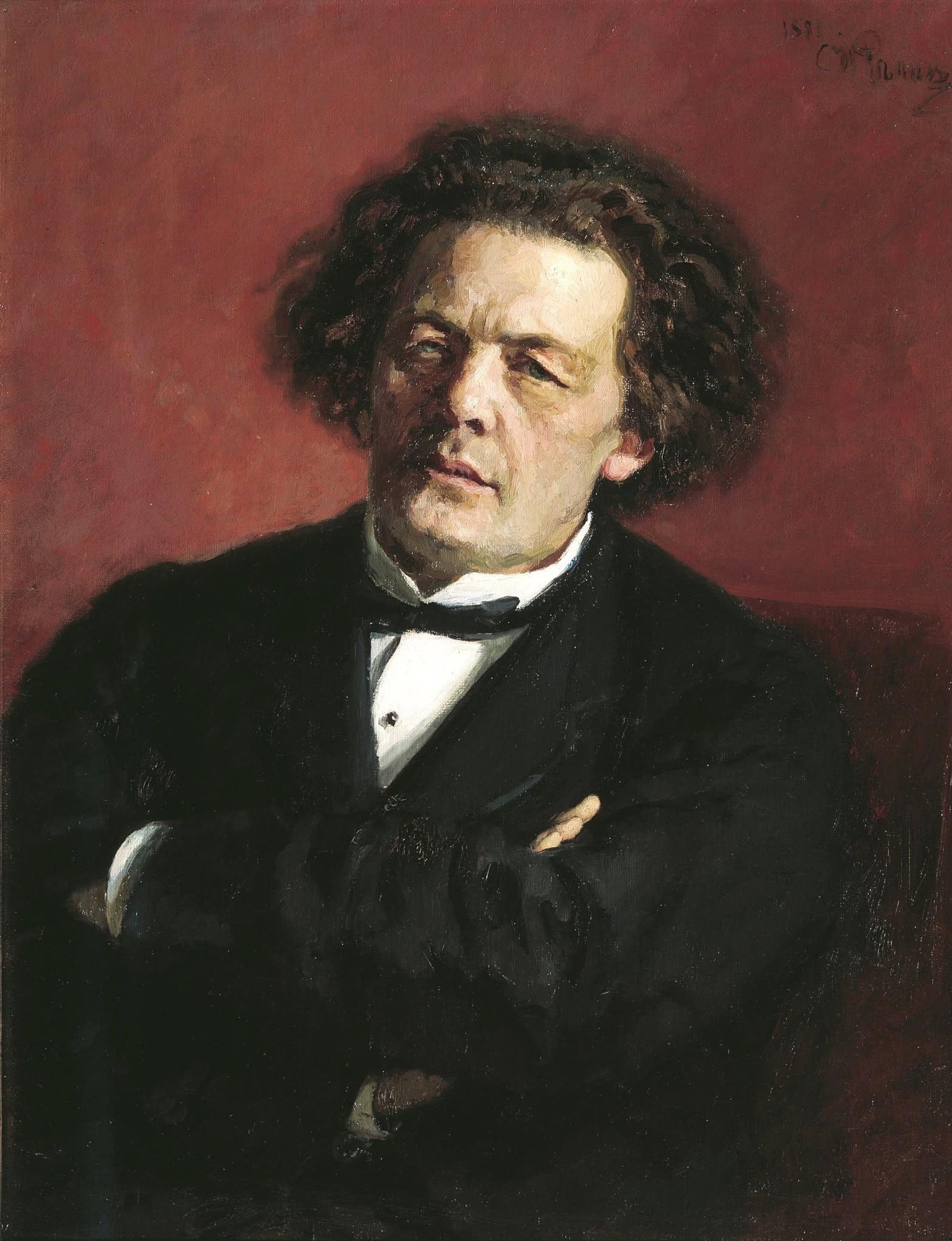 Портрет А.Г.Рубинштейна работы И.Е.Репина, 1881, Третьяковская_галерея - Sputnik Грузия, 1920, 08.09.2026