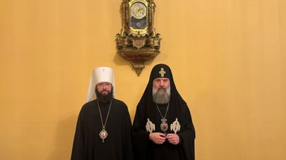 Католикос-патриарх всея Грузии Шио III с представителем РПЦ