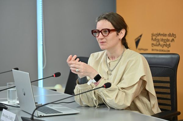 Спикером мастер-класса выступила дизайнер Виктория Давид, которая познакомила участников с возможностями искусственного интеллекта в сфере визуальных коммуникаций. - Sputnik Грузия