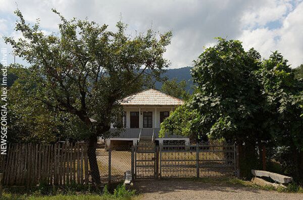 Скромные и ухоженные дома местных жителей по обе стороны дороги - такой проезжающий из окна турист видит Джапану по грузински. - Sputnik Грузия