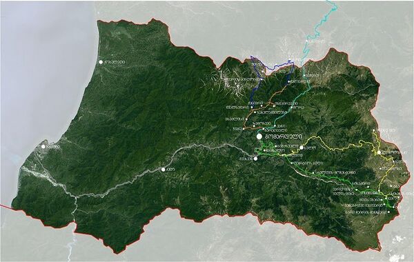 Гомардули, карта Аджарии - Sputnik Грузия