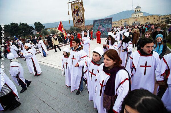 Рождественское шествие Алило в Тбилиси. - Sputnik Грузия