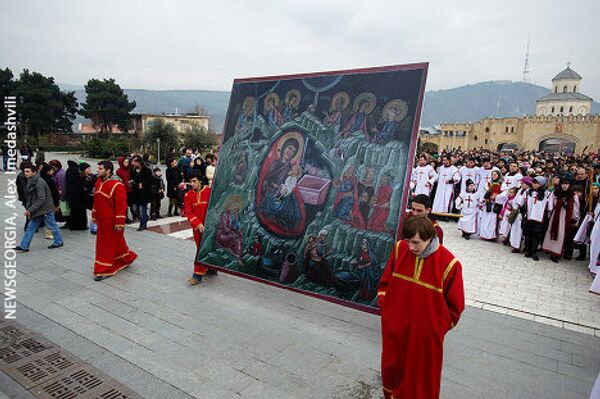 Рождественское шествие Алило в Тбилиси. - Sputnik Грузия