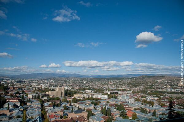 Вид с терассы резиденции Иванишвили на город Тбилиси. - Sputnik Грузия