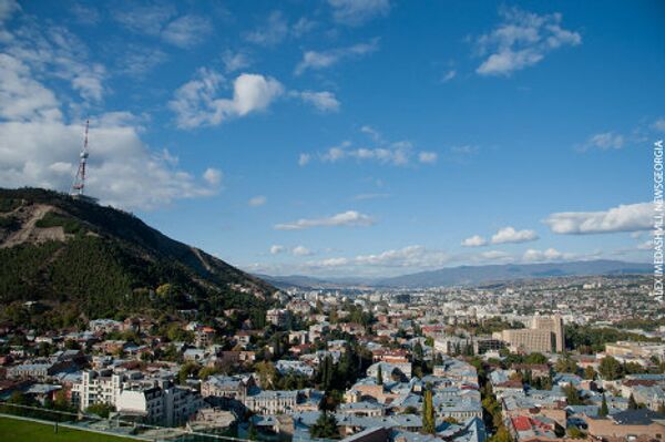 Вид с терассы резиденции Иванишвили на город Тбилиси. - Sputnik Грузия