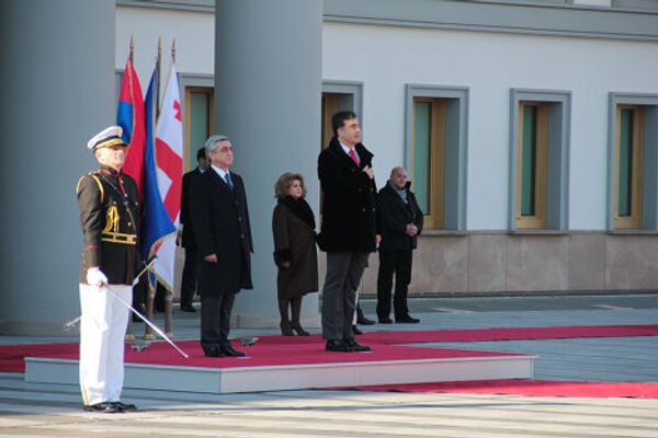 Президент Армении Серж Саргсян побывал с двухдневным визитом в Грузии. - Sputnik Грузия