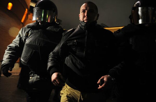 Задержания представителей оппозиции на Триумфальной площади в Москве. - Sputnik Грузия