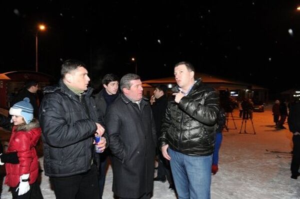 На презентации трассы, которая прошла вечером 27 января, присутствовал мэр Тбилиси Гиги Угулава.  - Sputnik Грузия