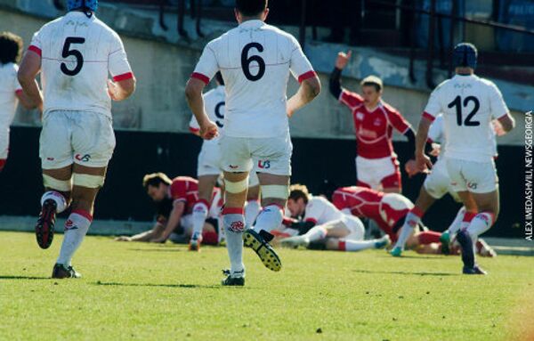 Сборная Грузии одержала победу над российской командой в Кубке европейских наций по регби с разгромным счетом – сорок шесть - ноль. Матч прошел 17 марта на стадионе имени Михаила Месхи при переполненных трибунах – впервые за последние четыре года российская сборная играла в Тбилиси. - Sputnik Грузия