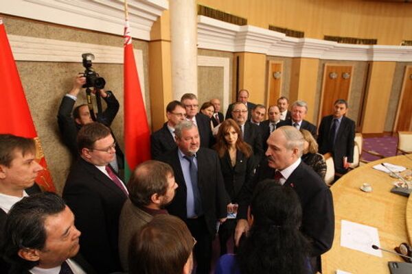 Встреча с президентом Беларуси Александром Лукашенко продолжалась около четырех часов. - Sputnik Грузия