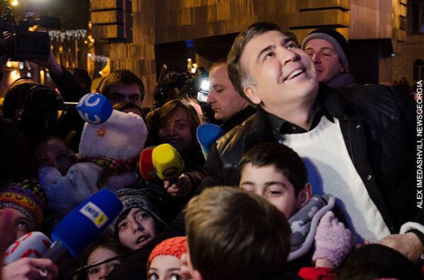 В церемонии начала праздника принял участие президент Грузии Михаил Саакашвили.  - Sputnik Грузия