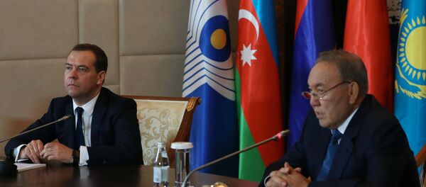 Премьер-министр РФ Д.Медведев принимает участие в заседаниях Совета глав правительств СНГ и ЕАЭС в Казахстане - Sputnik Грузия