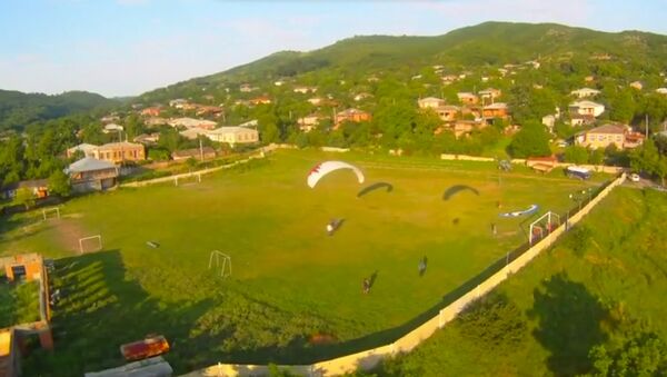 Город Сигнахи, видеосъемка с мотоплана - Sputnik Грузия