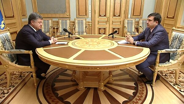 Порошенко похвалил Саакашвили за первые шаги на посту губернатора - Sputnik Грузия