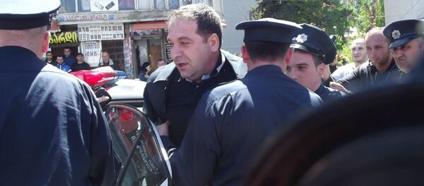 Бежан Гунава и Александр Шаламберидзе были задержаны на акции против компании C.T. Park - Sputnik Грузия