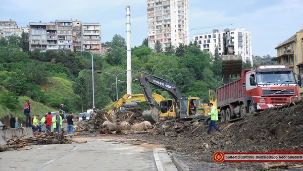Ликвидация последствий наводнения - Sputnik Грузия