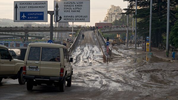 Ликвидация последствий наводнения - Sputnik Грузия