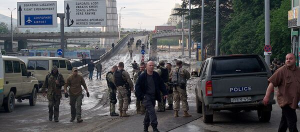 Ликвидация последствий наводнения Ликвидация последствий наводнения - Sputnik Грузия