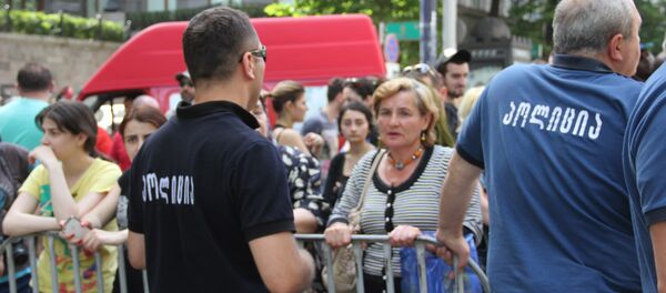 Полицейский кордон - Sputnik Грузия