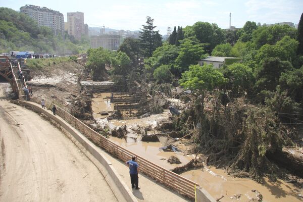 Тбилисский зоопарк после наводнения, которое произошло в ночь на 14 июня в столице Грузии, оказался почти полностью разрушен. - Sputnik Грузия