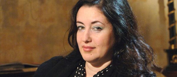 Певица Тамара Гвердцители во время встречи с журналистами в «Golden Ring Club» в Москве - Sputnik Грузия