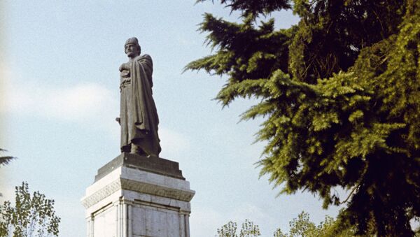 Вид на памятник Шота Руставели - Sputnik Грузия