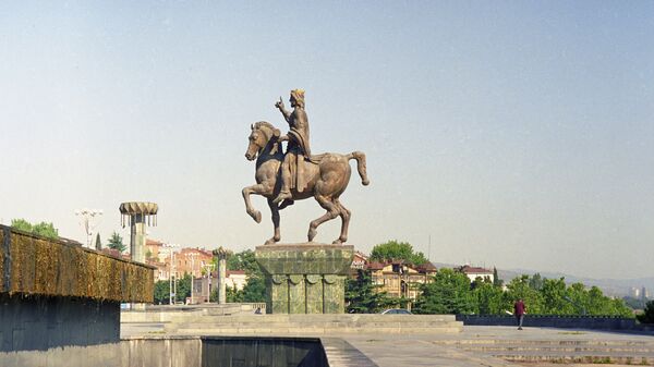 დავით აღმაშენებლის ძეგლი თბილისში - Sputnik საქართველო