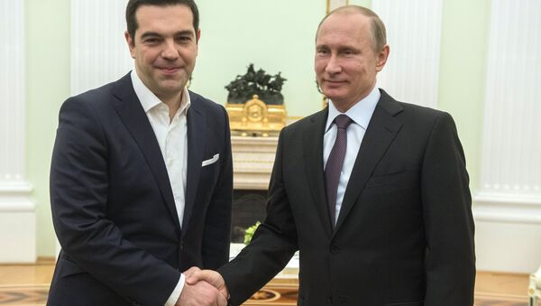Президент РФ В.Путин встретился с премьер-министром Греции А. Ципрасом - Sputnik Грузия
