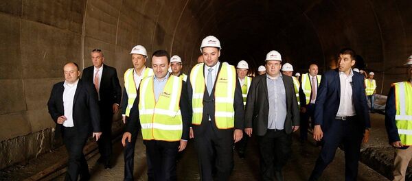 Грузинская железная дорога. ГЖД. Открытие тоннеля - Sputnik Грузия