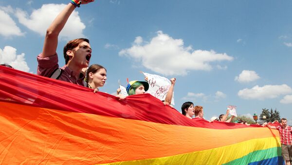 Митинг ЛГБТ-сообщества на Марсовом поле в Санкт-Петербурге - Sputnik Грузия