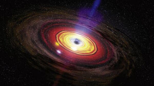 Черная дыра в центре Галактики глазами художника - Sputnik Грузия