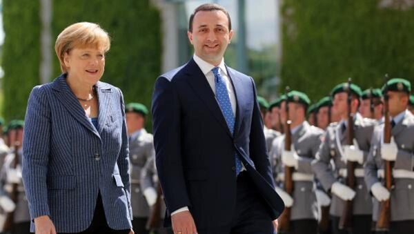 Ираклий Гарибашвили и Ангела Меркель - Sputnik Грузия