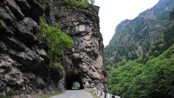 горы дорога в Местиа тоннель - Sputnik Грузия