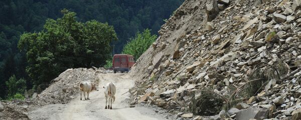 ქვის ცვენა მთაში ქვის ცვენა მთაში - Sputnik საქართველო