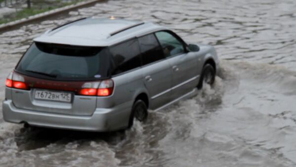 Тайфун накрыл Владивосток: машины в потоках воды и поваленные деревья - Sputnik Грузия