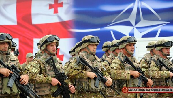 грузинская армия, открытие центра НАТО - Sputnik Грузия
