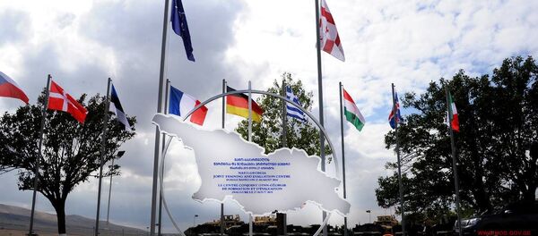 грузинская армия, открытие центра НАТО грузинская армия, открытие центра НАТО - Sputnik Грузия