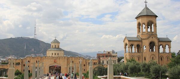 церковь собор Самеба религия верующие церковь собор Самеба религия верующие - Sputnik Грузия