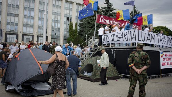Акции протеста в Кишиневе - Sputnik Грузия