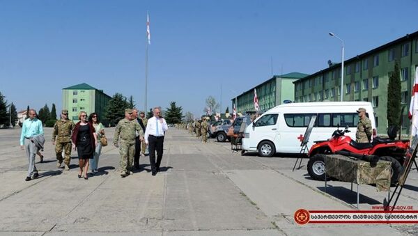 Чешская делегация ознакомилась с подготовкой грузинских военных - Sputnik Грузия
