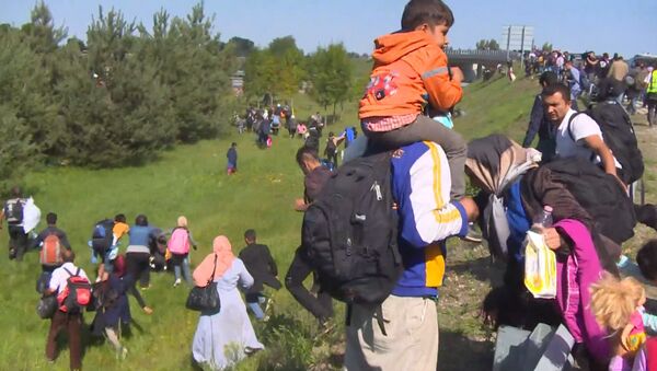 Мигранты из пункта приема в Реске бежали от полицейских и кричали Нет лагерю! - Sputnik Грузия
